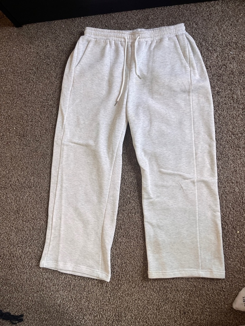 NFINITY White Elastic Waist Sweatpants